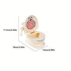 Toilet Shooting Game Set with Cartoon Toilet & Launchers - Kids' Entertainment