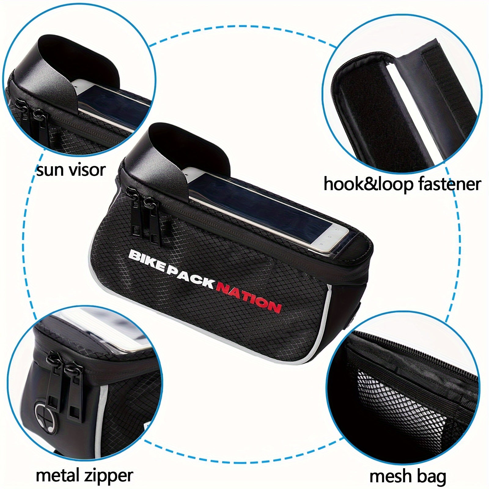 Waterproof Bicycle Bag Touch Screen Phone Bag Outdoor Cycling