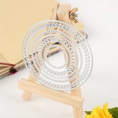 Metal Cutting Dies Round Frame Stencils DIY Scrapbooking Stamp Album Decorative