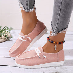 Women's Lightweight Canvas Slip On Loafers