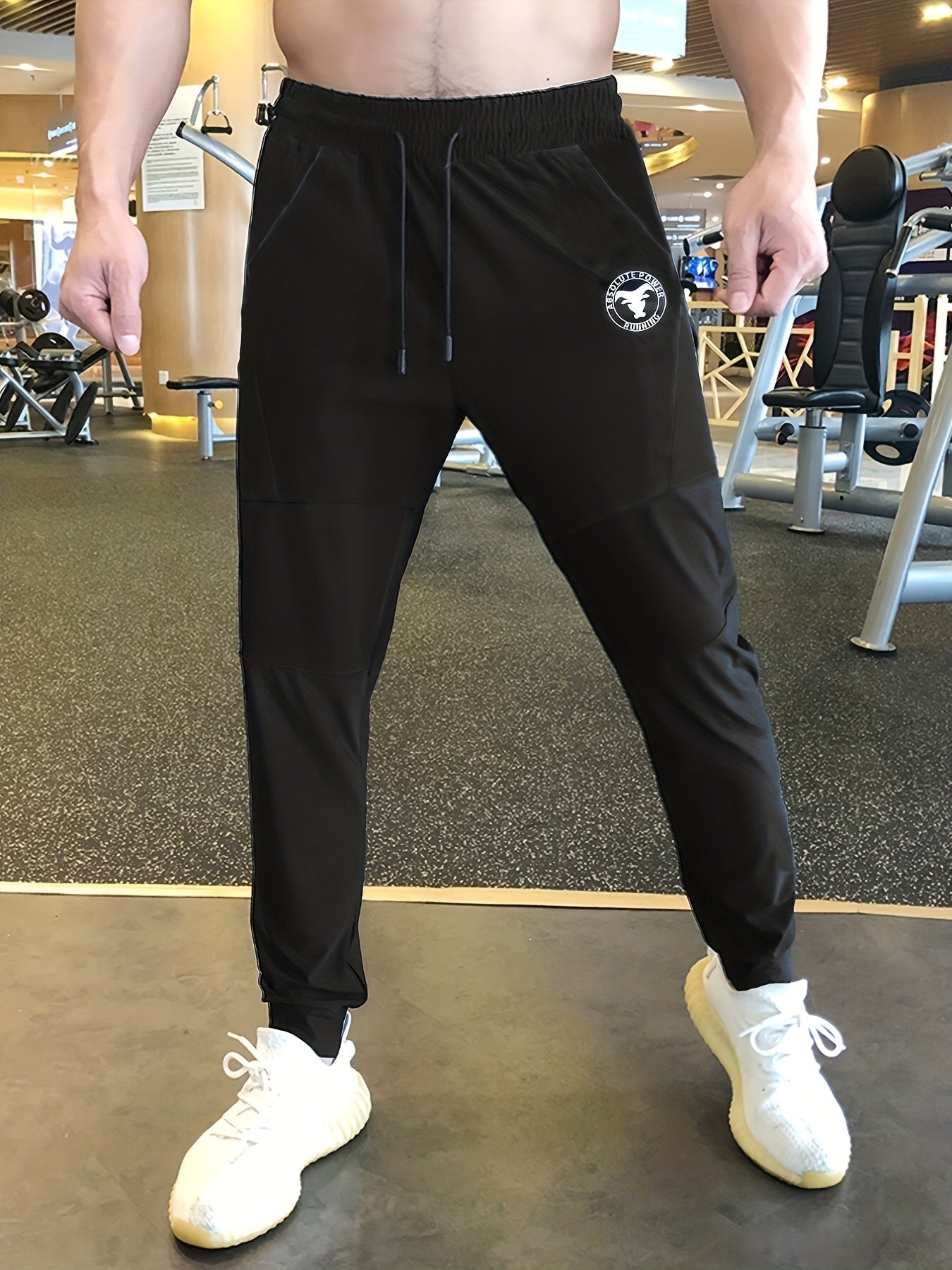 Small Cartoon Print Men's Casual Joggers Pants