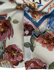 Boho Style Print Men's Casual Short Sleeve Shirt