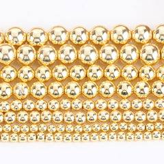 Natural Hematite Stone Round Beads for Jewelry Making