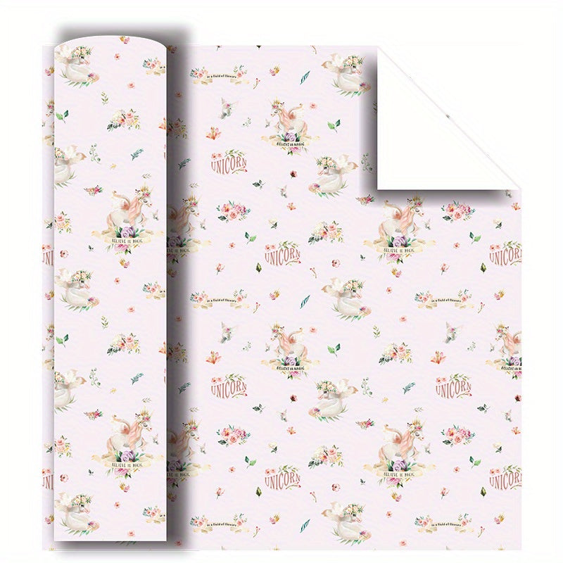 Matte Cowhide Flower Wrap Paper Animal Holiday Gift Set