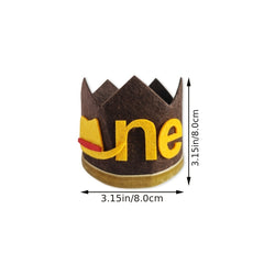 Baby 1st Birthday Crown Hat Party Decorations Kids Props