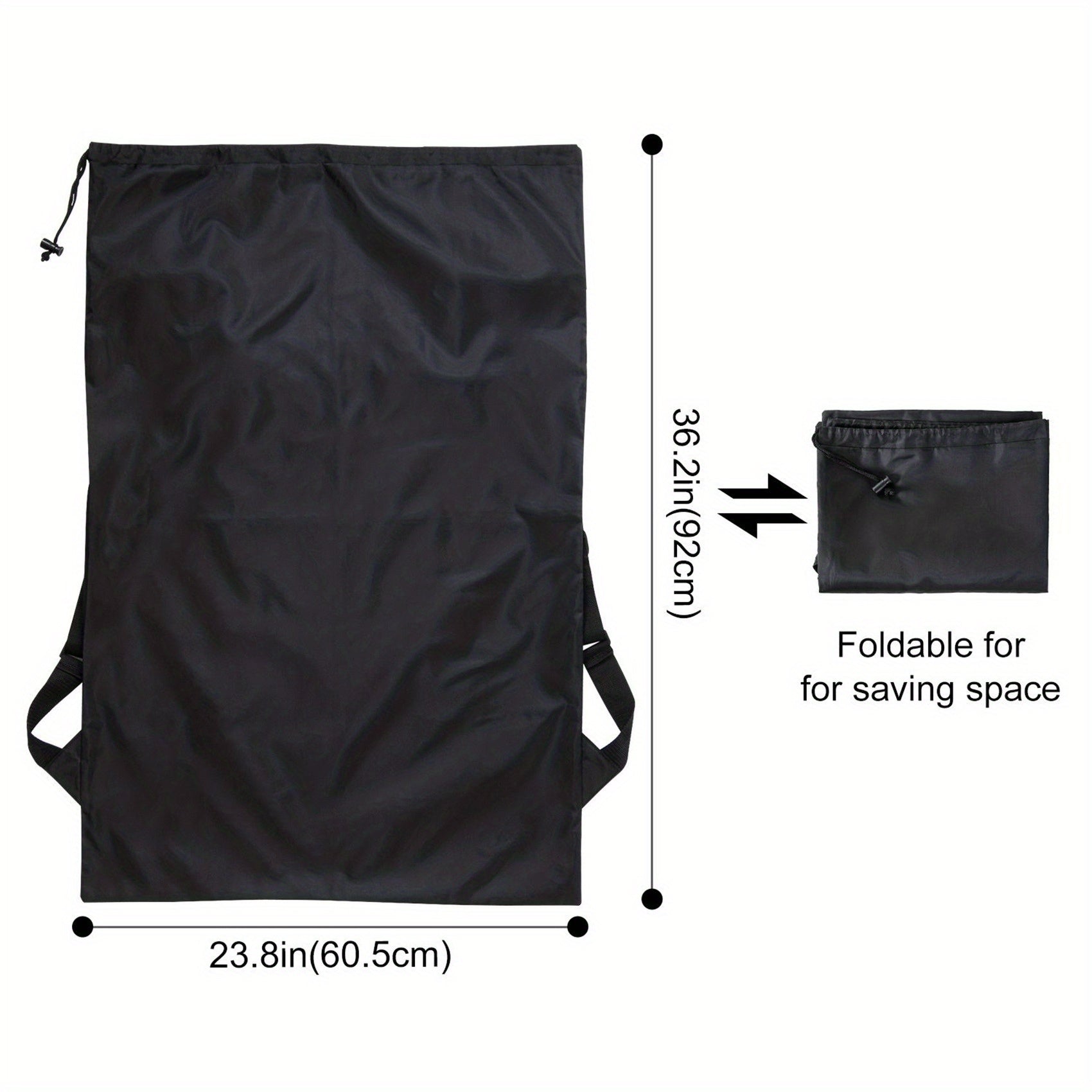 Large Capacity Drawstring Backpack Adjustable Straps Waterproof Bag