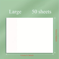 50 Transparent Sticky Notes for Notebooks & Diaries School & Office Supplies