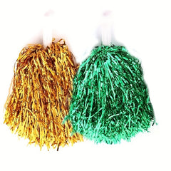 2pcs Cheerleading Pom Poms: Sparkle & Shine for Sports, Parties, and Dance Teams