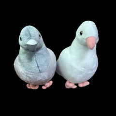 Soft Plush Pigeon Toy & Gray Stuffed Animal with Realistic Features