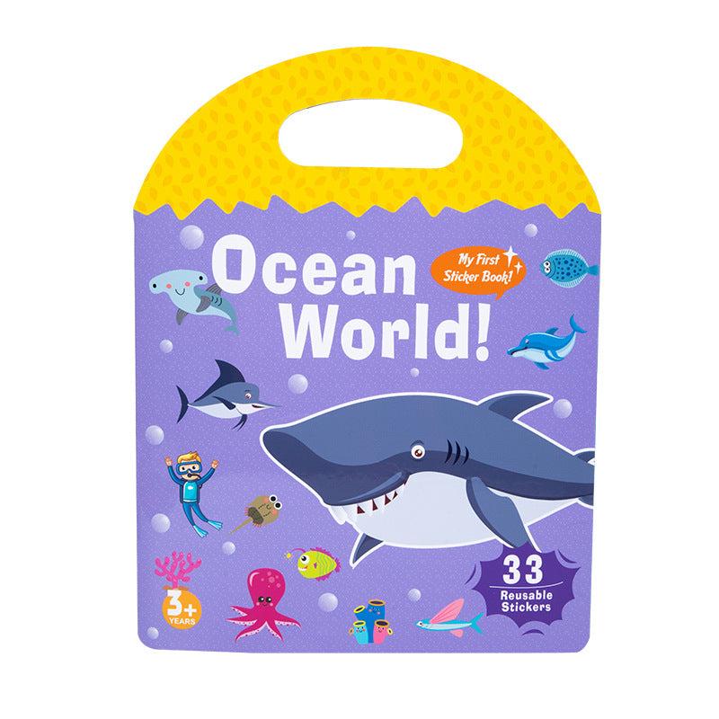 Montessori Paste Quiet Books Scene Stickers Focus Training