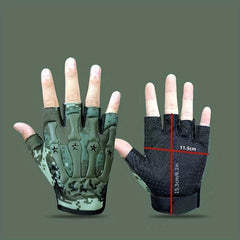 Men's Half Finger Cycling Gloves Outdoor Sports Fitness Non Slip