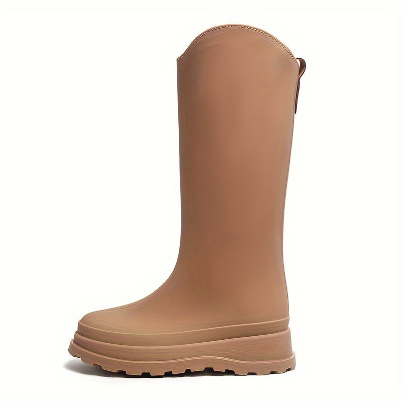 High Tube Non-slip Rain Boots Women's Rubber Water Shoes