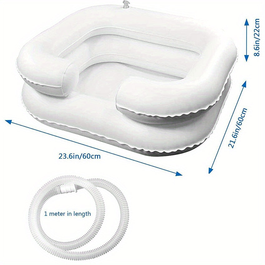 Portable Shampoo Bowl for Injured Elderly and Handicapped