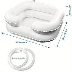 Portable Shampoo Bowl for Injured Elderly and Handicapped