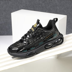 Men's Shock-Absorbing Running Shoes Non Slip Lace Up Sneakers