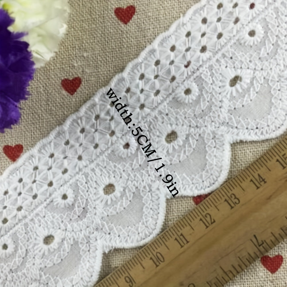 5 Yards Soft Embroidery Lace Trim Sewing Accessories