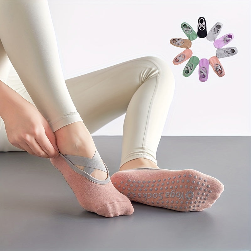 Non Slip Sweat Absorption Yoga Socks Silicone Padded Bottom