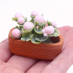 1:12 Scale Potted Plant Model for Dollhouse Decor