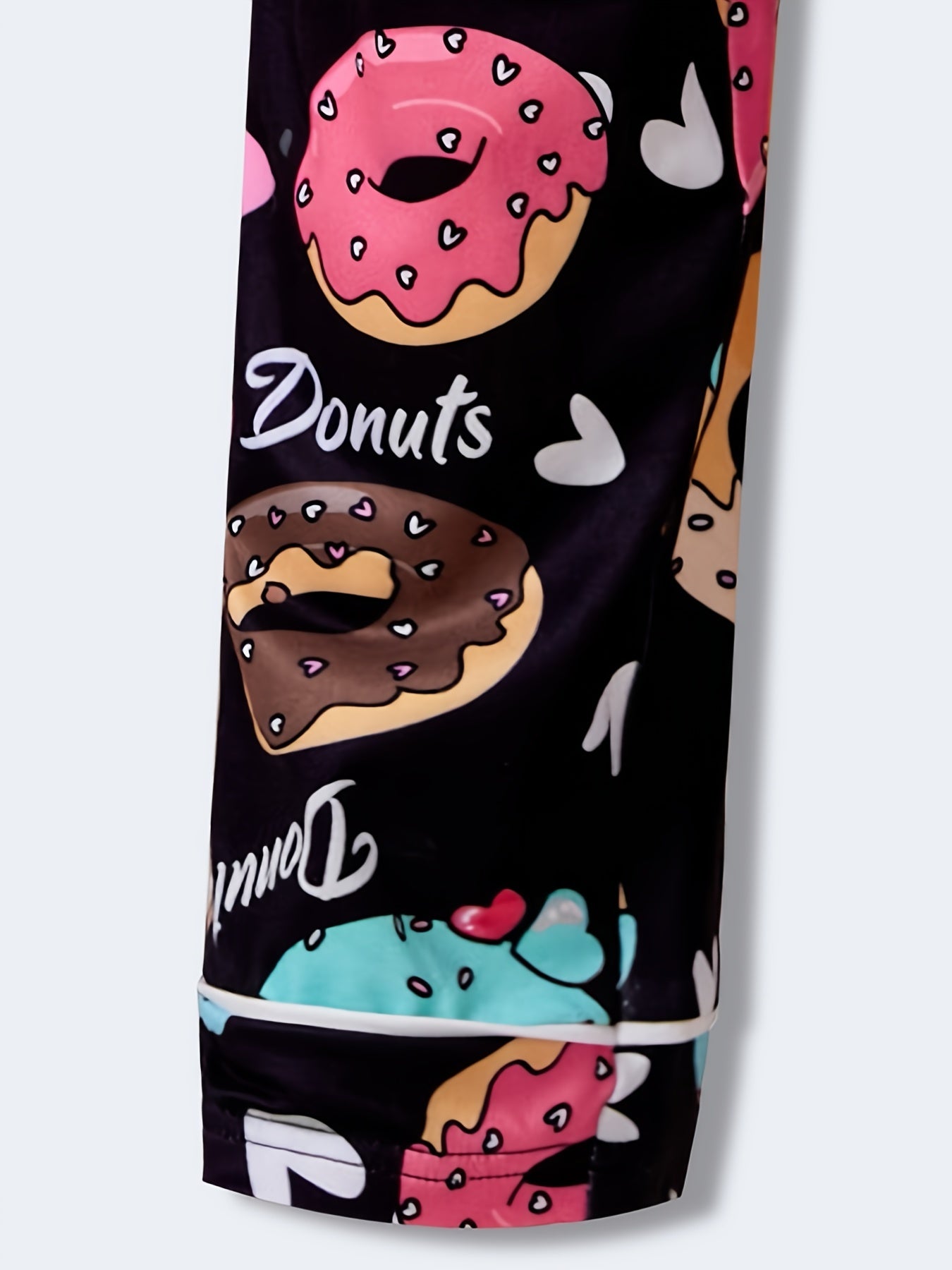 Girl's Donut Graphic High Waist Sweatpants Casual Jogger Pants