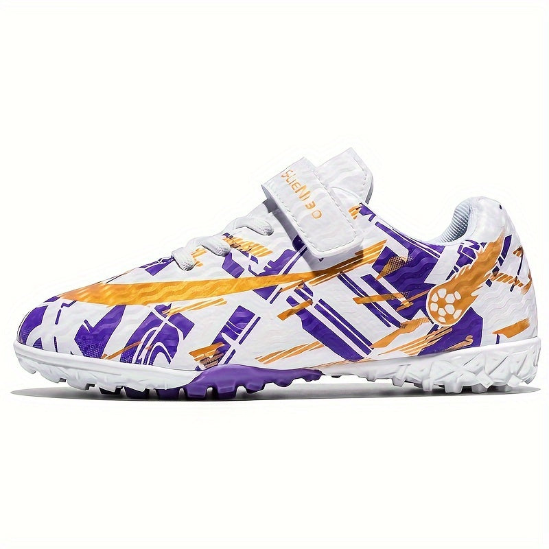 Boys' Anti-slip Turf Football Boots No Tie TF Soccer Cleats