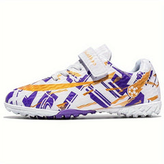 Boys' Anti-slip Turf Football Boots No Tie TF Soccer Cleats