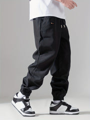 Men's Casual Sports Cargo Pants with Drawstrings and Pockets