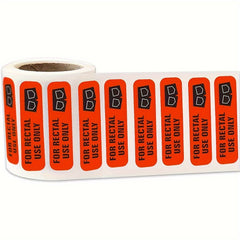 500 Rectal Use Stickers 3.1x1cm Waterproof Red Background