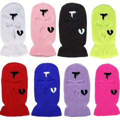 3 Holes Winter Balaclava Mask Full Face Knitted Hat Cap Hip Hop Beanie