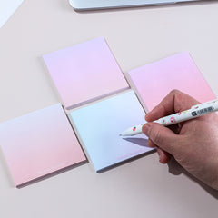 4pcs Gradient Sticky Notes 3x3 Inch 50 Sheets Each