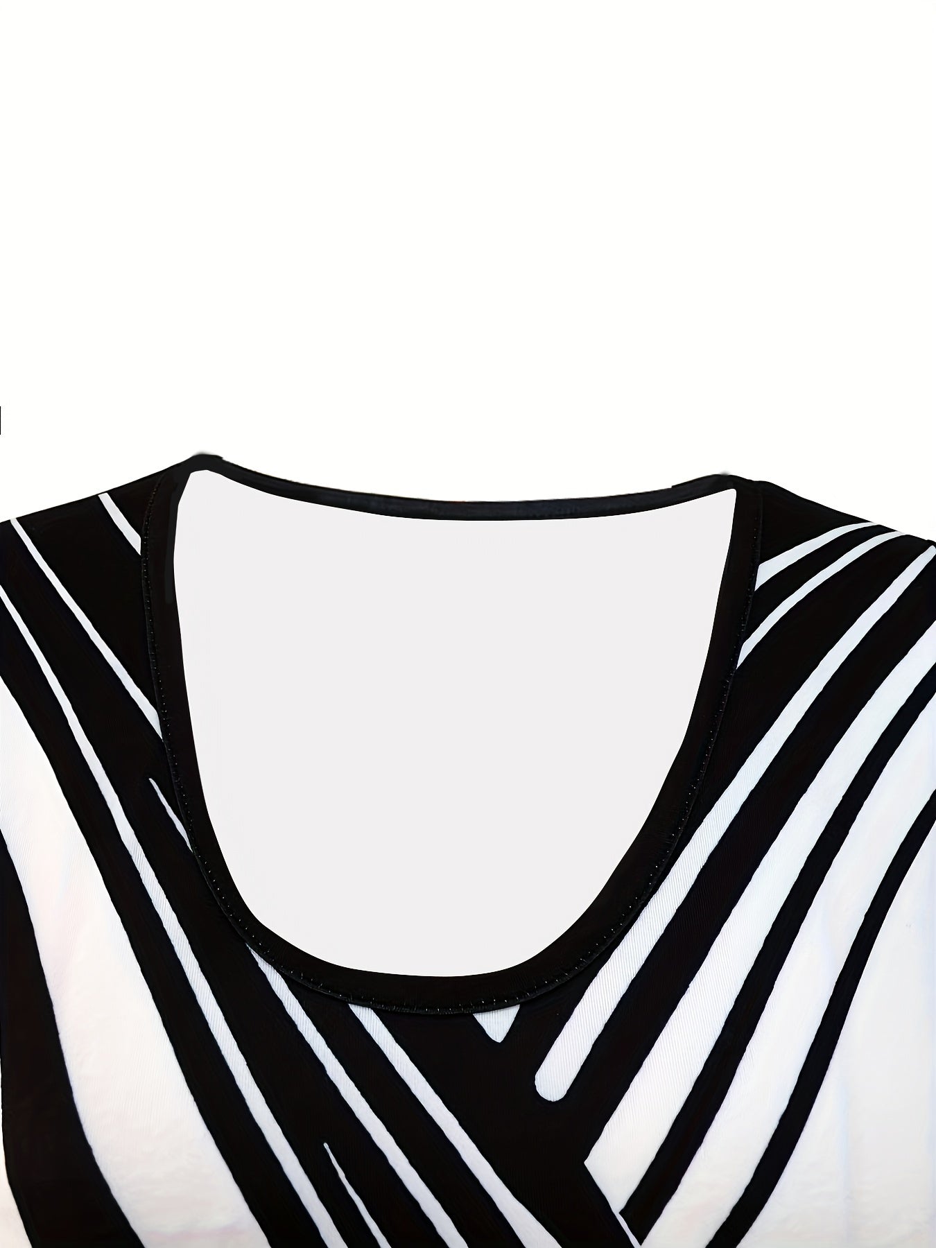 Two Tone Crew Neck Tank Top Summer Sleeveless Women's Clothing
