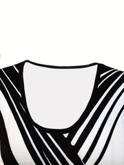 Two Tone Crew Neck Tank Top Summer Sleeveless Women's Clothing