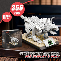 300 pcs Dinosaur Building Blocks Triceratops Stegosaur Tyrannosaurus Rex Fossils