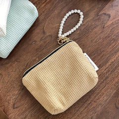 Faux Pearl Chain Lipstick Storage Bag