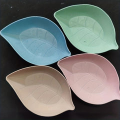 Leaf Shaped Sauce Dishes Set for Sushi Mustard Soy Sauce