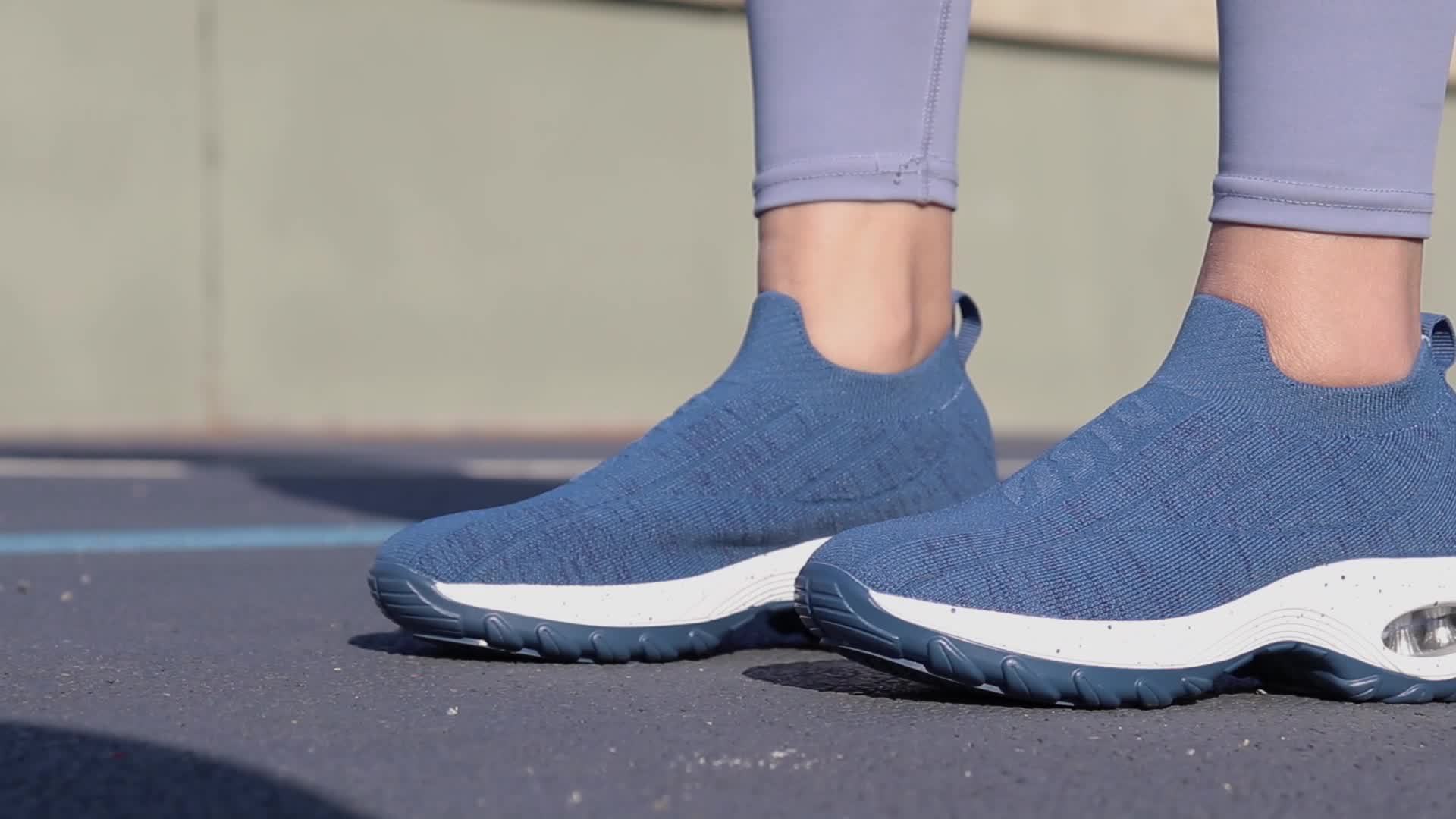 STQ Womens Slip On Shoes Non Slip Walking Running Shoes