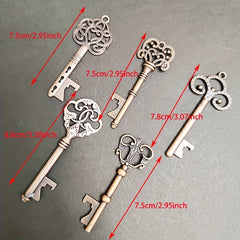 5pcs Skeleton Key Bottle Openers Metal Bottle Openers For Beer Juice