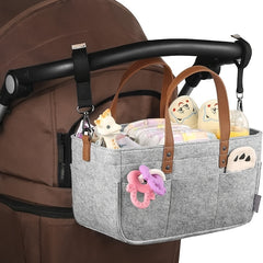 Baby Diaper Basket Storage Bag for Car Nursery Trunk Organizer