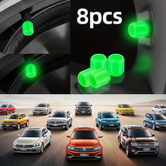 8pcs Integrated Luminous Valve Cap for Car Motorcycle Tire