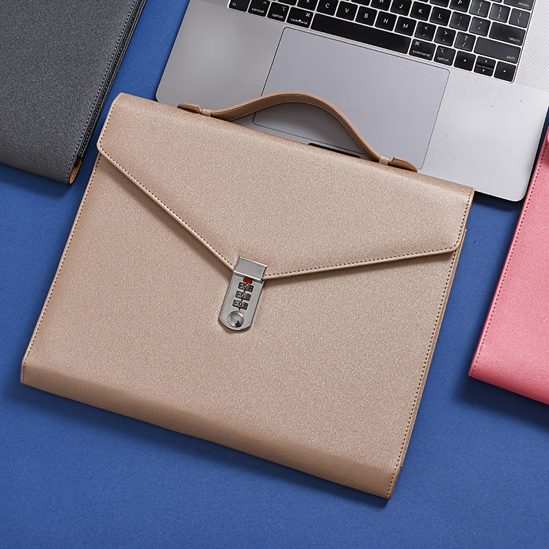 Large Capacity Password File Package with Lock - Confidential Test Paper Bag