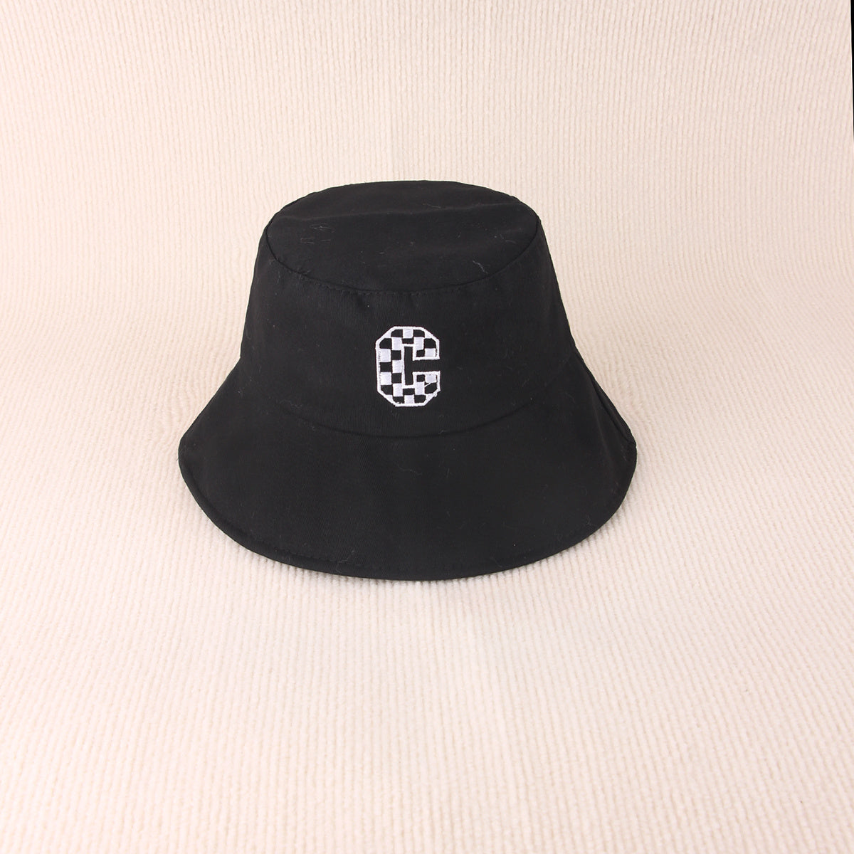 C Embroidered Bucket Hat Unisex Fisherman Hat Outdoor Casual Style