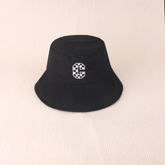 C Embroidered Bucket Hat Unisex Fisherman Hat Outdoor Casual Style