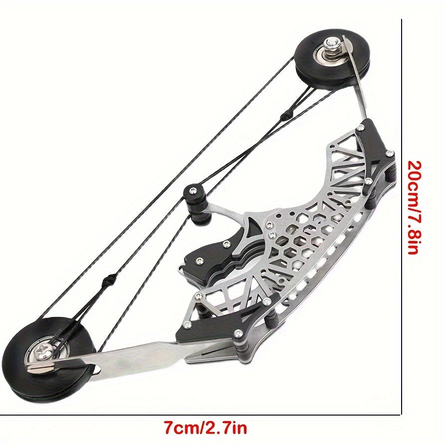 Mini Handheld Composite Bow Set Stainless Steel Decompression Toy