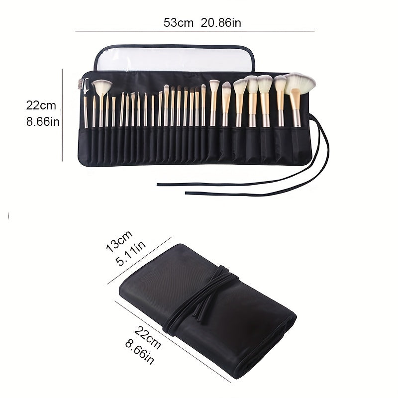 Large Capacity Makeup Brush Storage Bag Waterproof Travel Case