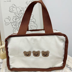 Portable Mommy Bag Lightweight Canvas Mother And Baby Bag
