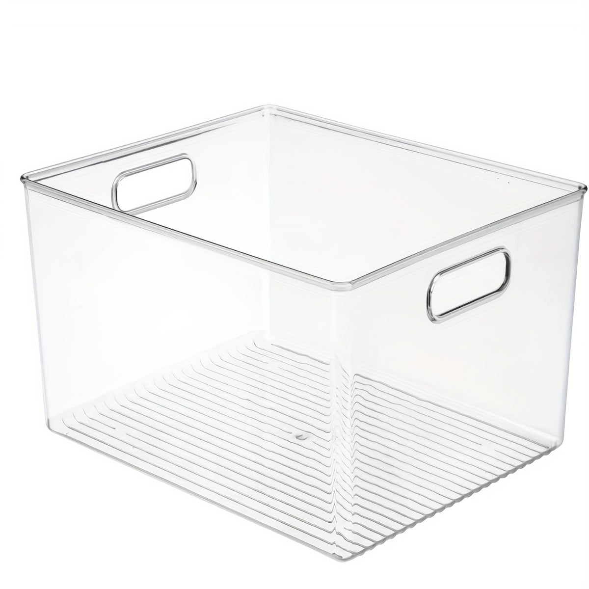 Kitchen Plastic Storage Organizer Container Bins Clear
