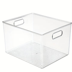 Kitchen Plastic Storage Organizer Container Bins Clear