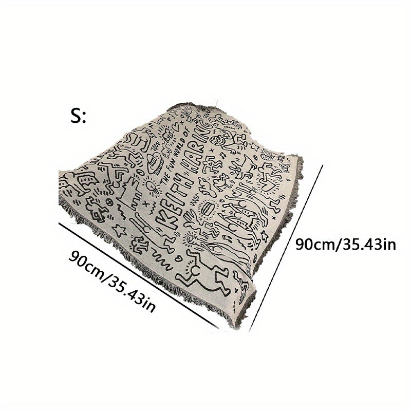 Retro Picnic Mat for Outdoor Beach and Table Decoration