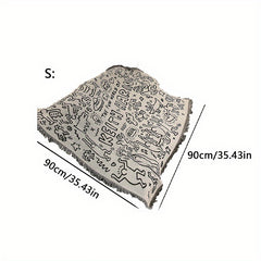 Retro Picnic Mat for Outdoor Beach and Table Decoration