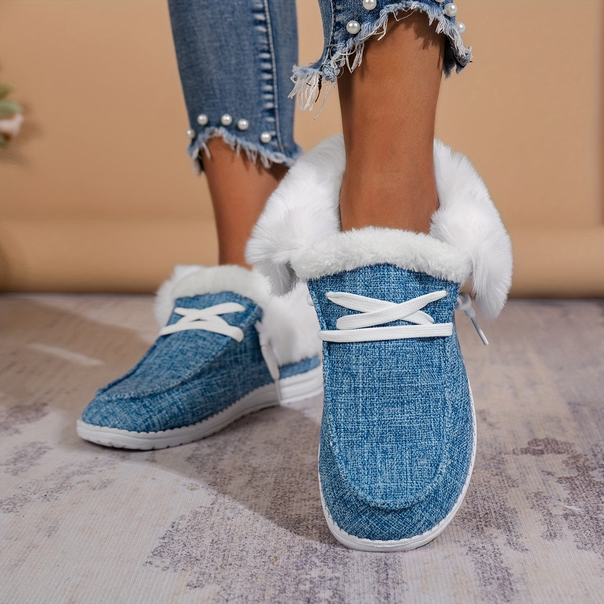 Women's Winter Snow Sneakers Non-slip Ankle Shoes