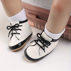 Baby Boys Lace Up Walking Shoes Lightweight High Top Sneakers